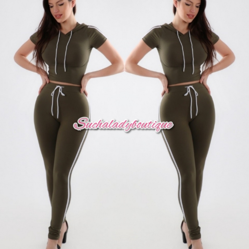 2 piece hooded track suit